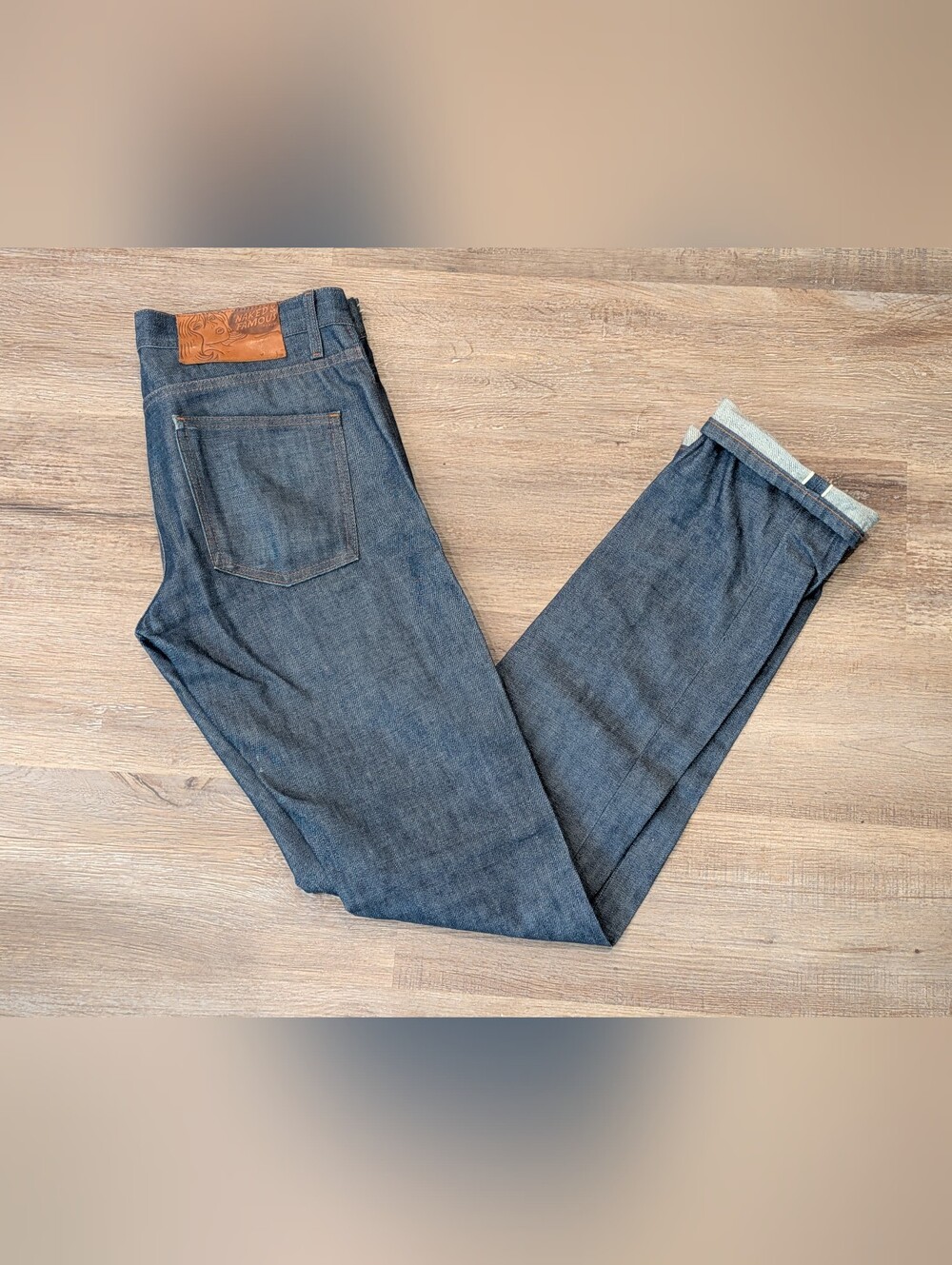 Naked & Famous Skinny Guy Natural Indigo Selvedge Denim Jeans Men's Size 32